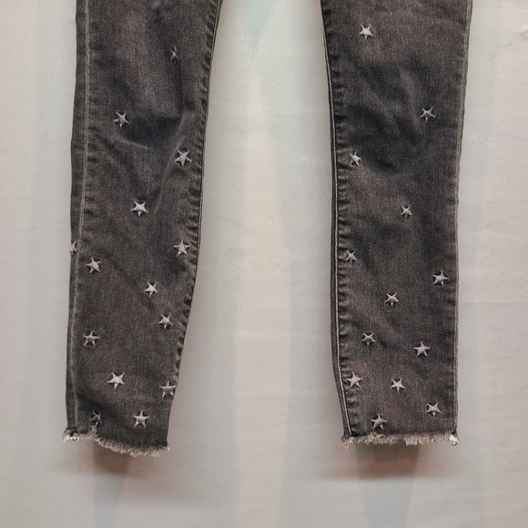 Abercrombie & Fitch Jeans Mid Rise Super Skinny Ankle Gray Star Womens 25  0 - Picture 3 of 7